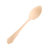 20CM木质勺子一次性刀叉木勺西餐甜品刀长柄勺叉子加厚可降解餐具(20CM木叉牛皮纸包装 默认版本)第9张高清大图