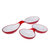 意大利 Guzzini进口小吃盘 零食盘干果时尚果盘陶瓷碟分体圆碟水果盘 国美厨空间(红)第3张高清大图