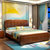 曲尚(Qushang)床 实木床 现代中式实木双人床婚床1.5米1.8米床卧室家具(1800*2000 床+山棕床垫+床头柜2个)第4张高清大图