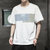 男士短袖T恤夏季韩版潮流半袖上衣服修身休闲百搭打底衫纯棉T(白色 M)第2张高清大图