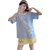 SUNTEK短袖哺乳睡衣女两件套薄款夏天大码孕妇装产妇吸汗月子服外出(6灰V领)第5张高清大图