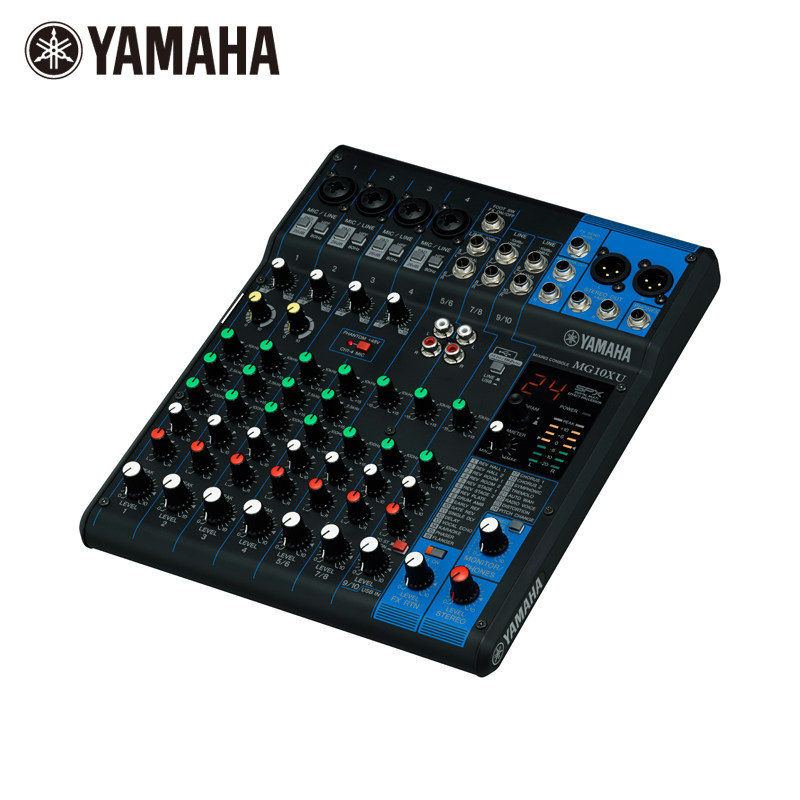 yamaha/雅马哈 mg10xu 小型专业调音台 10路自带24组效果器