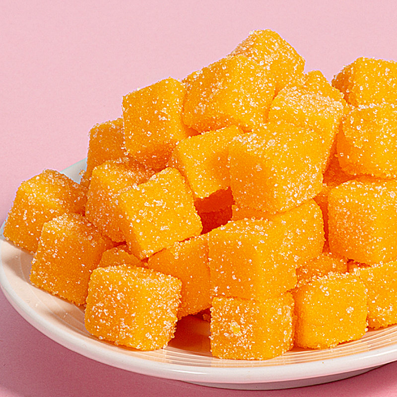 水果味软糖芒果味糖果芒果糕礼品小零食批发祼装60克1包