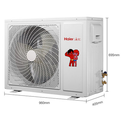 海尔(Haier) 3匹 冷暖定频圆柱式柜机 空调 适用面积（33-48m²）电辅加热 超强风量 白 KFR-72LW/10CBA13