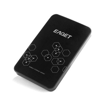 忆捷（EAGET）E609 2.5英寸USB3.0移动硬盘（黑色）（500GB）