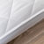 亲肤磨毛加厚夹棉床笠床罩单件床套罩防滑透气床垫罩保护套(白色)第4张高清大图