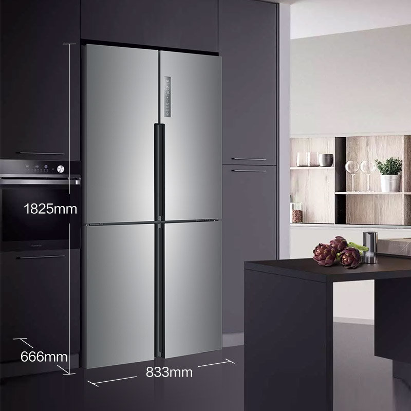 海尔(haier )477升双变频风冷无霜十字门冰箱 t·abt除菌多门纤薄机身