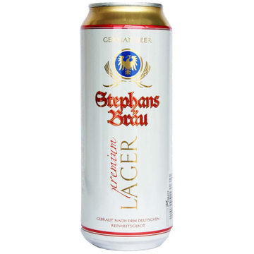 【真快乐在线自营】德国进口斯蒂芬布朗白啤酒500ml*24罐 