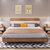 A家 床北欧家具组合主卧室1.5双人床1.8米板式床现代简约经济型卧室家具 单床 1.5米框架床(1.5米高箱床 床+床垫+床头柜*2+四门衣柜)第2张高清大图