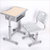 清莲花沐塑料课桌椅塑钢桌椅QLHM—KZY328学生ABS塑料学习课桌椅写字课桌椅第3张高清大图