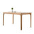 恒兴达 白橡木全实木餐桌椅组合小户型现代简约风格家具家用北欧长方形纯实木餐桌(1.2米 原木色 单餐桌)第5张高清大图
