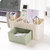 JM马卡龙色带小抽屉塑料桌面化妆收纳盒(绿色)第5张高清大图