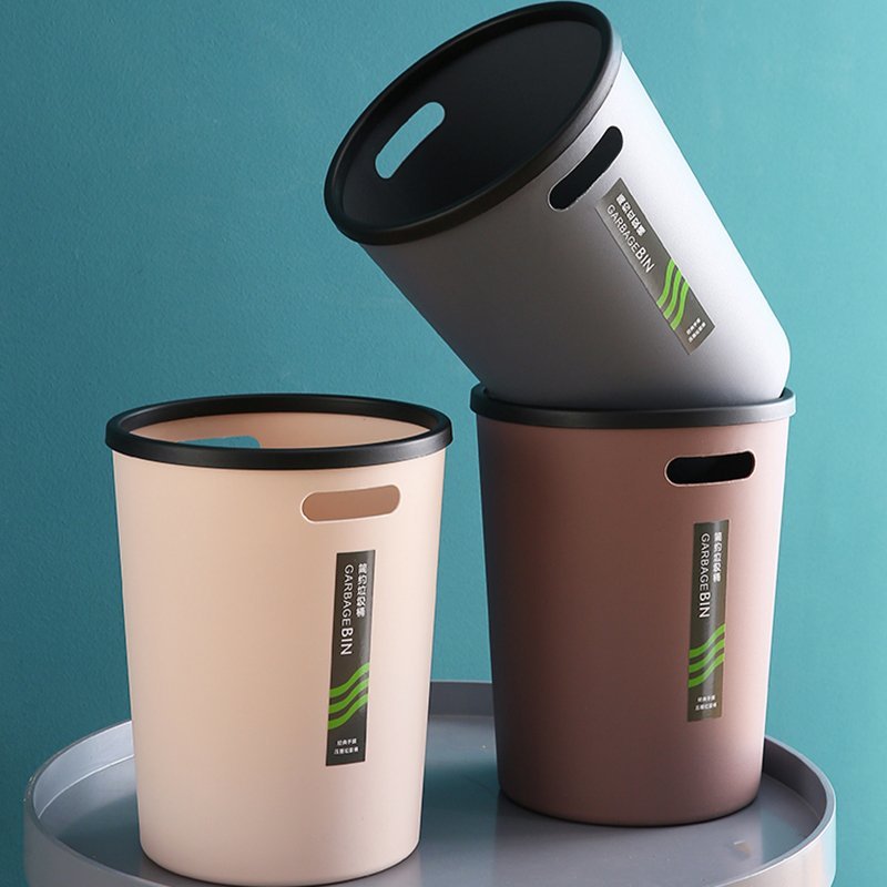 家用垃圾桶大号厕所卫生间纸篓厨房客厅卧室办公室带压圈垃圾筒小号