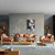 简树 北欧风格实木沙发 现代简约1+2+3小户型榉木日式客厅布艺沙发组合(单人位)第5张高清大图