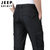 JEEP SPIRIT吉普休闲裤速干户外运动裤工装实用多袋裤子跑步旅行登山裤(SG-J2012黑色 L)第2张高清大图