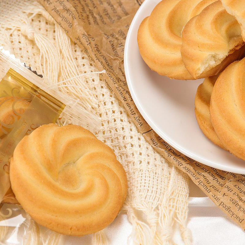 野铺子丹麦风味曲奇饼干62g盒零食小吃网红休闲食品丹麦曲奇饼