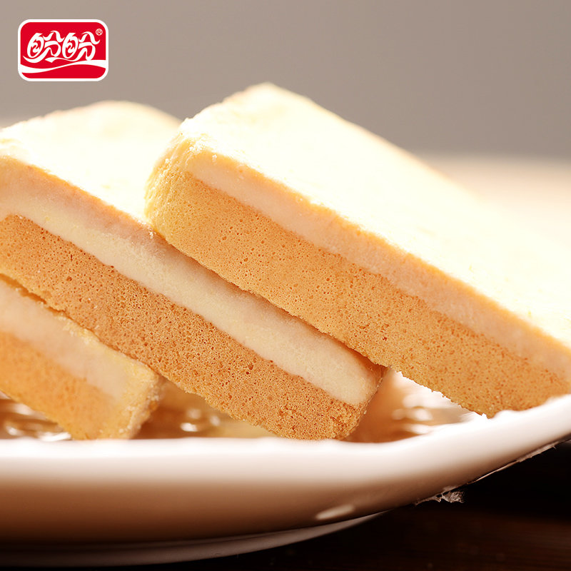 盼盼梅尼耶零食干蛋糕10枚足量100克面包干小吃奶酪食品