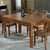禧乐菲 实木餐桌 饭桌 长方形 餐桌椅组合  现代简约橡木餐桌椅(1.45M一桌四椅(备注颜色))第3张高清大图