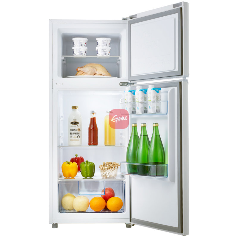 tcl bcd-118ka9 118升双门电冰箱 静音节能省电小冰箱 精巧不占地