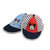 迪士尼宝宝 儿童棒球帽  欢乐伊甸园太阳帽 婴幼儿童遮阳帽子 春夏款(红色3464040R 48码 )第2张高清大图