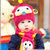 秋冬宝宝帽子男女婴儿帽子韩国儿童毛线帽围巾两件套0-3-6-12个月保暖(粉色)第4张高清大图