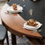 皮耐迪 餐桌 火烧石餐桌椅组合 现代简约实木可伸缩跳台 餐厅家具(单椅 原木色)第4张高清大图