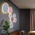 现代个性水磨石壁灯过道走廊床头卧室背景墙装饰壁灯(黑色 W260mm)第4张高清大图