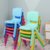 云艳YY-LCL1512 儿童椅子宝宝凳子小板凳靠背幼儿园小孩桌椅塑料婴儿家用加厚座椅 大大班(4-8岁)红(默认 默认)第2张高清大图