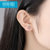 银斯妮S925银多彩的绘图耳钉耳环(绘画板耳钉 S925银)第2张高清大图