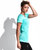 美国HOTSUIT女士夏季户外跑步上衣健身运动短袖t恤圆领修身6694004(薄荷绿 L)第4张高清大图