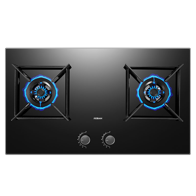 老板robam燃气灶45kw猛火煤气灶双灶家用天然气灶37b5x