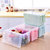 西派珂透明塑料手提保鲜盒 厨房家用水果海鲜密封保鲜盒(粉色盒体 三个装)第3张高清大图