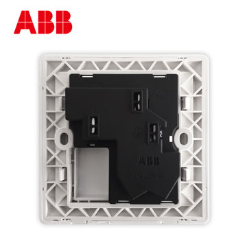 ABB开关插座面板德逸系列白色86型五孔插座二三极墙壁电源插座10只装AE205*10