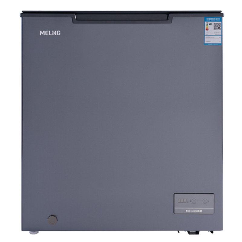 美菱(meiling) 106l 玻璃面板 立升冰柜 bc/bd-106dteb 荣耀灰
