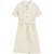 亿梦诗 2021年夏季新款时尚中长款polo领系带法式衬衫连衣裙ET1225(白色 M)第5张高清大图