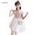 CaldiceKris（中国CK）小包公主网纱裙CK-FS3588(白色 120)第6张高清大图