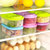 双格有盖厨房食品杂粮密封罐 多功能厨房冰箱塑料储物收纳盒(紫色 默认版本)第5张高清大图