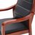 江曼办公椅电脑椅实木皮革椅班前椅中班椅－黑色0.89m*0.44m*0.37m(默认 默认)第4张高清大图