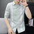 男装半袖休闲商务男士衬衫1000-448(白色 L)第4张高清大图