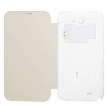 三星（Samsung）手机套手机壳保护套保护壳原装皮套Galaxy NoteII/N7100/N7108炫彩（白色）