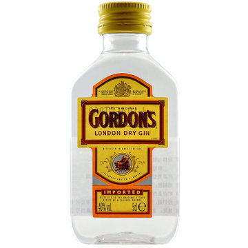 洋酒/酒版/酒伴哥顿金酒 杜松子酒 GORDON'S 50毫升 塑料瓶