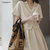 CaldiceKris （中国CK）法式风休闲短袖半身裙两件套装CK-FS9263(米色)第5张高清大图