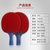 克洛斯威初学者练习运动三星乒乓球拍/P301 305 306 1100(黑红色/P305 横拍)第4张高清大图