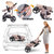 婴儿推车可坐可躺儿童高景观轻便折叠小孩婴儿车宝宝bb手推车子(魅影灰.黑管.经典款 适合0-36个月)第4张高清大图