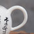 豪峰 茶壶玉瓷 茶碗大号茶具德化青花瓷泡茶碗陶瓷白瓷三才碗(玉瓷梵文茶壶)第5张高清大图