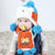秋冬韩版儿童加绒毛线帽男童女童0-3-6-12个月婴儿围巾2件套宝宝帽子1-2岁(咖啡)第4张高清大图