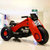 儿童电动摩托车男孩三轮电瓶玩具车小孩充电童车可坐大人1-3-6岁([常规款红色]双驱动+避震+早教音乐+炫酷灯光)第2张高清大图