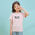 阿狸童装2021夏季新款印花纯棉短袖T恤(160 粉色)第3张高清大图