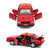 鸭小贱 合金汽车模型玩具1:32大众桑塔纳普桑出租的士声光回力6开门621C(红色)第5张高清大图