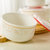 浩雅 陶保鲜碗套装家用陶瓷饭盒储物罐泡面碗可微波密封碗三件套 太阳岛(白色)第3张高清大图